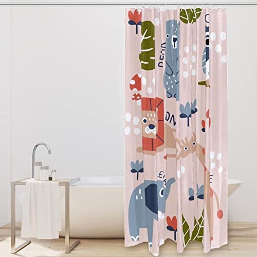 Rideau de douche animal mignon pour une douceur matinale unique