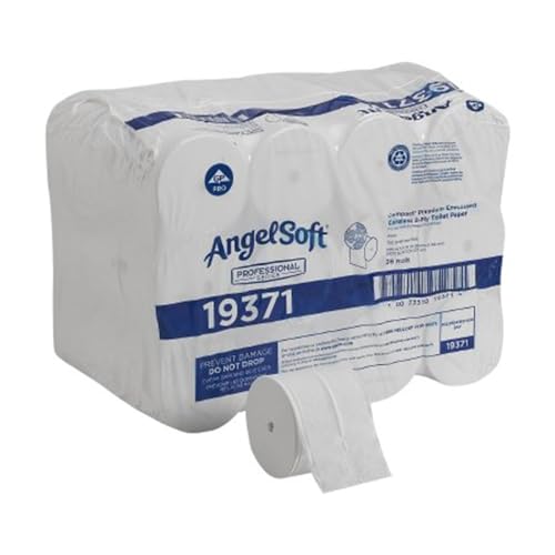 Ps  Compact Coreless Bath Tissue White 750 Sheets-Roll 56-Carton - Angel Soft 19371CT