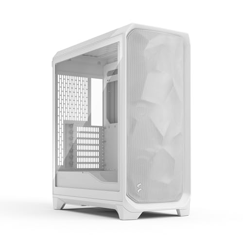 Fractal Design Meshify 3 ホワイト TG クリア ティント - コンピューターケース。
