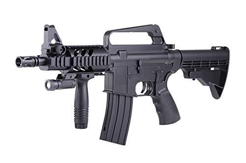 Well Fucile Softair Manuale a Molla CQB 16-A5 - Potenza: 0,5 Joule, Colore:Nero - con Accessori