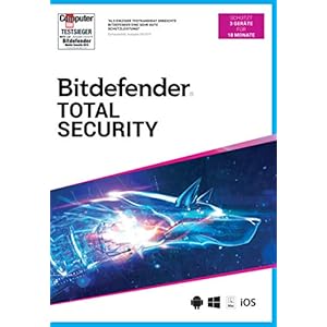 Bitdefender Total Security 2021 3 Gerät / 18 Monate (Code in a Box)|Standard|3|18 Monate|PC/Mac/Android|Download