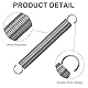 GUNGY Zugfedern mit Haken Edelstahl Zugfeder Spannfeder 80mm Außendurchmesser 10mm Drahtdurchmesser 1,0 mm Maximale Zugkraft 1,5kg 1,0x10x80mm 4 Stück