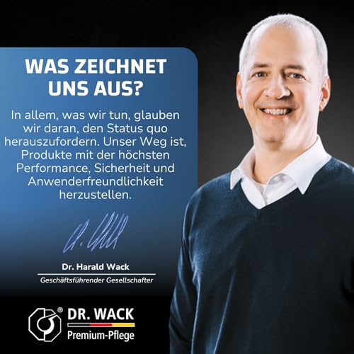 Dr. Wack - A1 Waschhandschuh Auto - Premium Mikrofaser - Ultra-Soft & extrem saugstark - beidseitig Hochflor für eine kratzfreie Autoreinigung - langlebig & umweltfreundlich - Hochwertige Autopflege