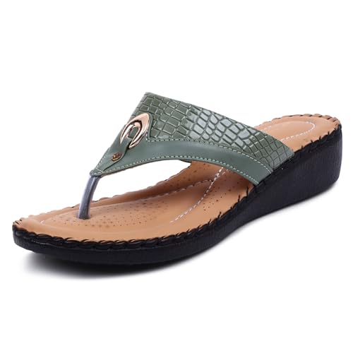 Image of TRASE Women's Flip-Flops & Slippers | Doctor Ortho Comfortable Chappal for Women & Girls | Light weight, Soft Footbed, Comfortable & Stylish | Diabetic & Orthopedic Footwear, Good for Knee & Foot Pain