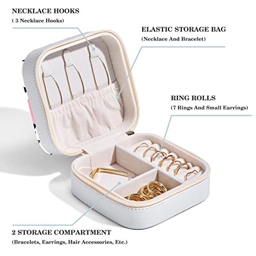 Boîte à bijoux You Rock Panda compartimentée en cuir PU durable - 5