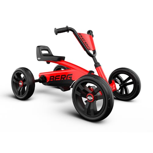 BERG Buzzy Red Go-Kart für Kinder ab 2 Jahren, Rotes Tretfahrzeug Kettcar,...