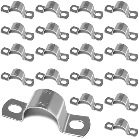 20 Pcs Heavy Duty U Shaped Pipe Clamps Cover
