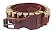 VlaMiTex Patronengürtel Echt-Leder Braun/Schwarz 12 kal (Taille 103-123 - J7L)