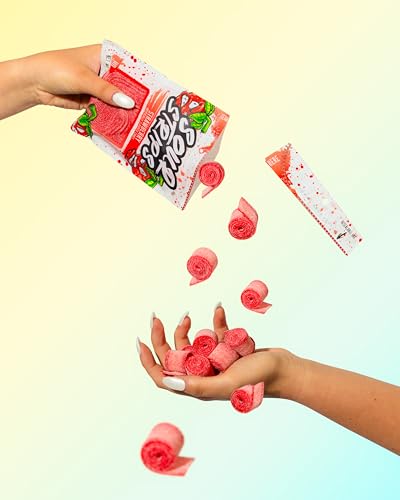 Sour Strips Flavored Sour Candy Strips, Deliciously Sour Chewy Candy Belts, V...