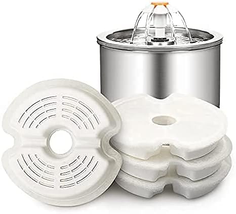 Filtros Repuesto Fuente Agua Gato Acero Inoxidable 4 Paq Berein