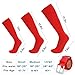 Baseball Socks and Belt Combo for Youth Adult - Softball Socks and Belt for Boys and Girls (Red)