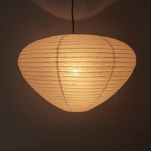 Henjjras Mushroom Paper Lampshade（17inch）, White Folding Lamp,Int...