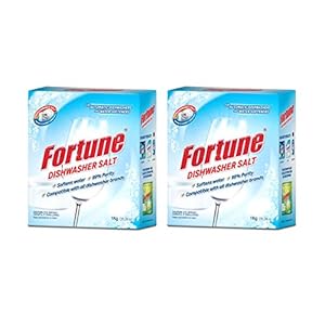 Fortune Dishwasher Active Salt Powder- 1 kg (Pack of 2)