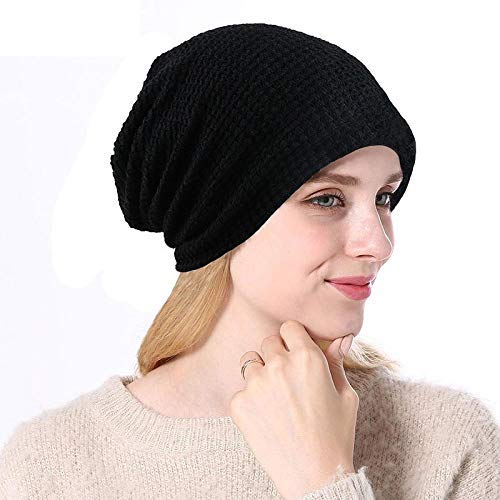 Warme Beanie Strickmütze, Mode Winter Mütze Hut Frauen Winter Hüte Für Frauen Kappen Skullies Beaines Bonnet Weiblich Baggy Warm Strickmütze Cap-B