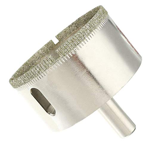 Broca recubierta con partículas de diamante 55 mm plateada miniatura 2