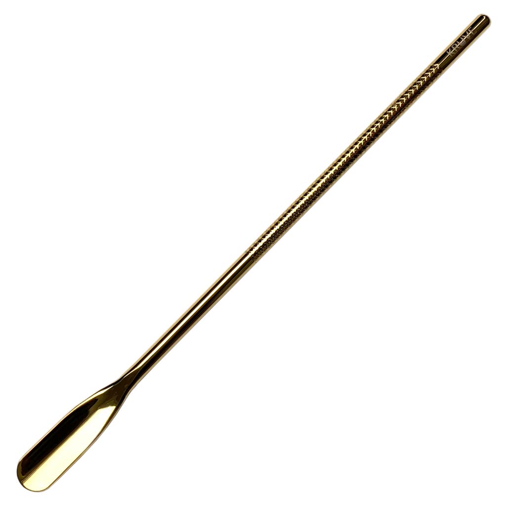 KRUVE Coffee Brew Stick, 8.6 Inch Stainless Steel (Gold) for Agitating Grounds During Brewing with Coffee Stirrers