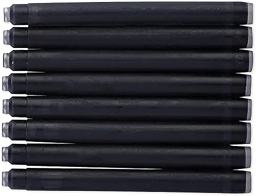 Image of WATERMAN PARIS Fountain Pen Ink Cartridges Refill Intense Black Pack of 2 WAT52021 Smooth Flowing and Long Lasting Inks