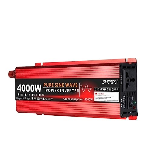 IPNDKBFL Pure Sine Wave Inverter 4000W Voltage DC 12V 24V 48V 60V to AC 220V Transformer Power Converter Solar Inverter(1000W 50HZ,48V-220V)