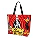 Looney Tunes Tote Bag Wiederverwendbare Einkaufstaschen Waschbar Faltbare Große Lebensmitteltaschen