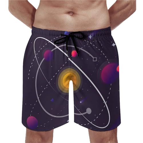 Maillot de bain homme espace imprimé pour vacances au soleil