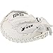 SSK FP5 Fastpitch Softball Catcher’s Mitt 33” – 34” Right & Left Hand Throw Premium Full Leather Softball Glove (White/Black, 33