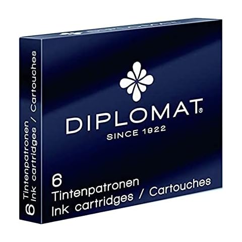 Diplomat Black Ink Cartridges - 6 Pack Cover