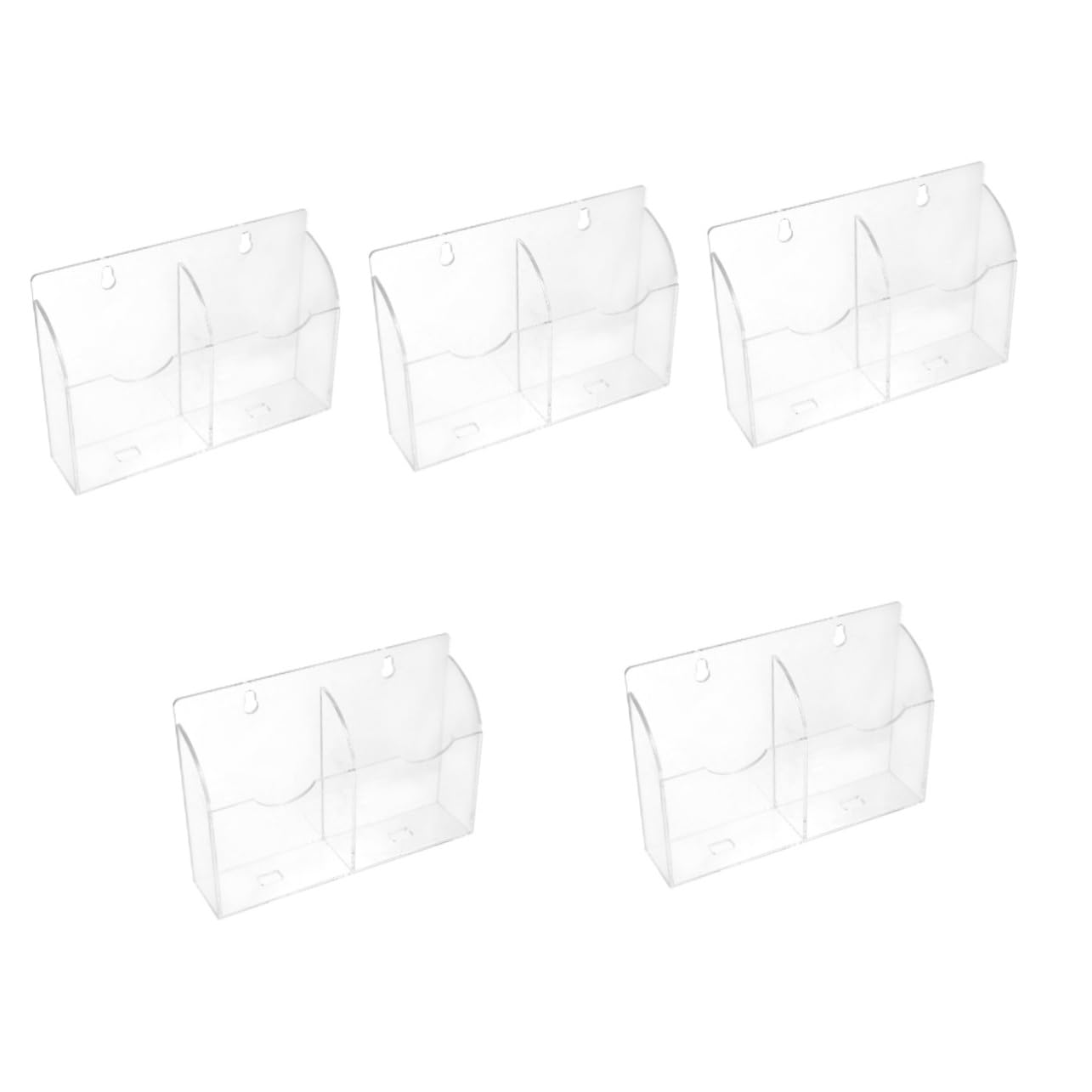 Cabilock 5pcs Ice Maker Spoon Rest Ice Scoop Holder Sleek Acrylic Storage Organizer Easy to Clean for Kitchen