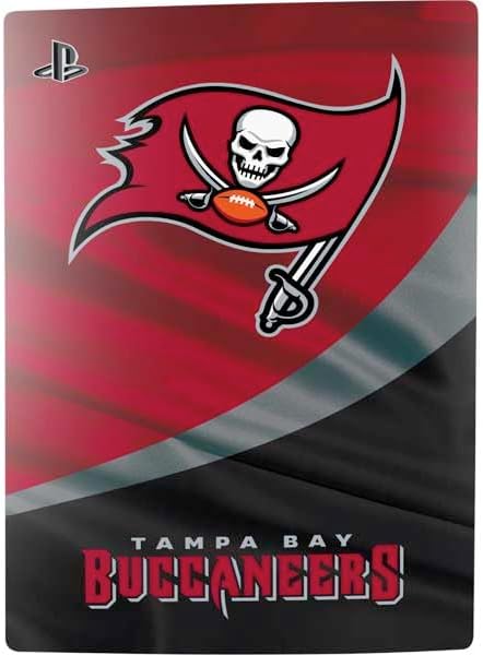 Skinit Decal Gaming Skin Compatible with PS5 Bundle - Officially Licensed NFL Tampa Bay Buccaneers Design
