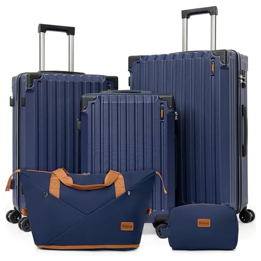 Eeeza 5-Piece Hardside Luggage Set