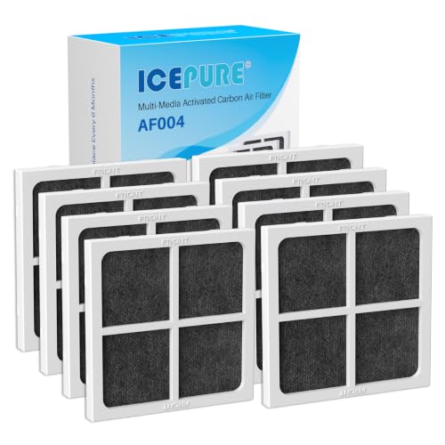 Image of ICEPURE AF004 Replacement for LG LT120F Refrigerator Air Filter, 8PACK | Compatible with Kenmore Elite 469918, 9918, 46-9918, ADQ73214402, ADQ73214403, ADQ73214404, ADQ73334008