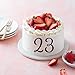 Acrylic Number Cake Topper Black DIY Mirrored Cake Topper 0-9 Number Set Suitable for Wedding, Birthday, Party Decoration