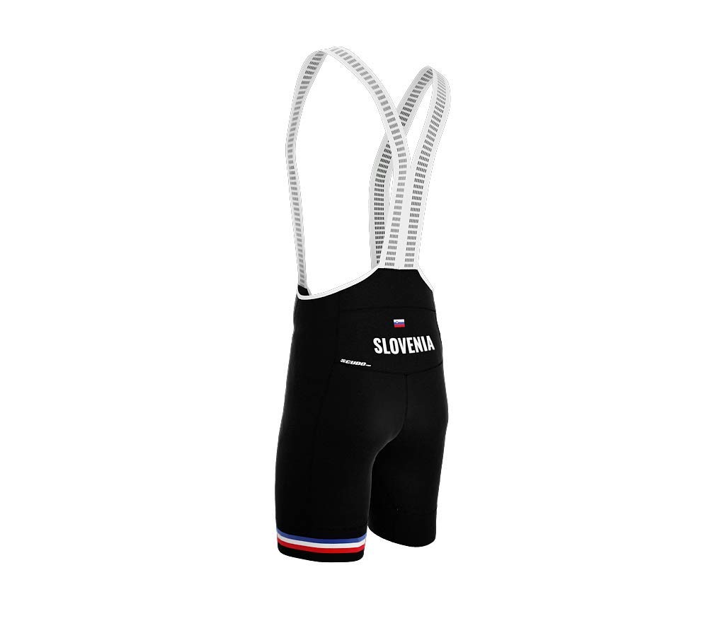 Slovenia Black Code Cycling Pro Bib Shorts Bike for Men Size L