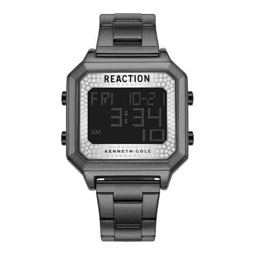 Image of Kenneth Cole Reaction Digital Metal Strap Watch for Women - KRWGJ9008003