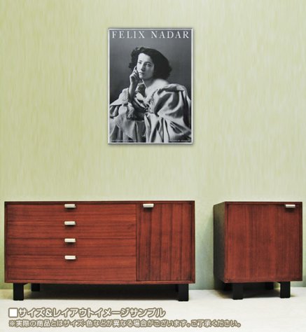 Amazon.co.jp: ポスター フェリックス ナダール サラ ベルナール 額装