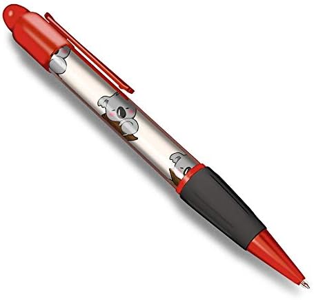 Destination Vinyl ltd Beautiful and comfortable Red Ballpoint Pen (Black Ink) - Lazy Koala Bear Australia #15617