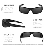 WISTON Z87 Sunglasses Wrap Around Sunglasses for Men Rectangular Safety Glasses UV400 for Sport Working 8231 - Image 4