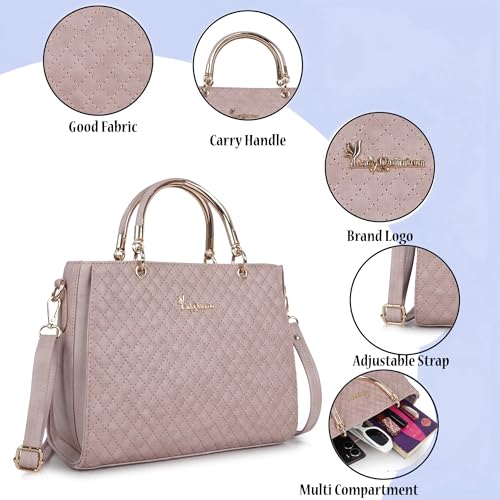 Image of Lady Quinton Quilted Handbag with Detachable Shoulder Strap