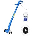 Grout Groovy Value Pack - Electric Stand Up Grout Cleaner Machine, Lightweight Machine Safely Cleans Grout Between Floor Tiles, Includes 2 Total Brush Wheels, 20’ Cord, 120 V