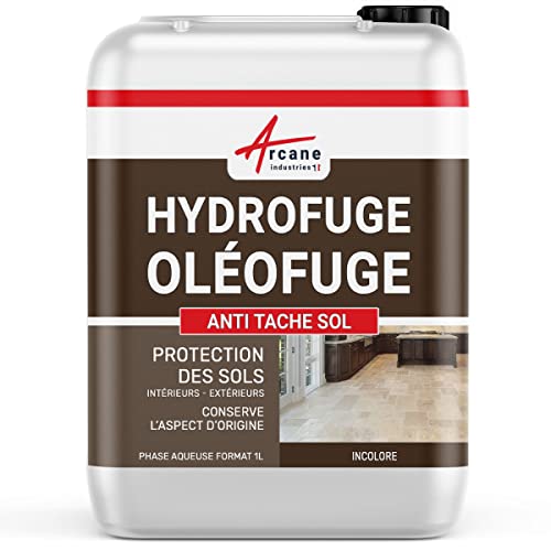 Anti-tache sol - traitement hydrofuge pour le sol - carrelage extérieur/intérieur : terre cuite,travertin, graisse. - 1 L (jusqu'à 5m²) - ARCANE INDUSTRIES