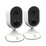 Swann Alert Indoor Security Camera Twin Pack, 1080p, Heat & Motion Sensing, 2-Way Talk, Audio Analytics and Siren, SWIFI-ALERTCAM