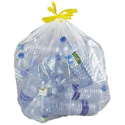 Sac poubelle 100 litres liens coulissants - carton de 100
