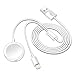 ðŸ®ðŸ¬ðŸ®ðŸ¯ ð”ð©ð ð«ðšððžð USB Charger for Apple Watch Charger & iPhone Charger, 2 in 1 Magnetic Fast Charging Cable Compatible with Apple Watch Series 8/7/6/SE/5/4, iPhone 14/13/12-3.3FT