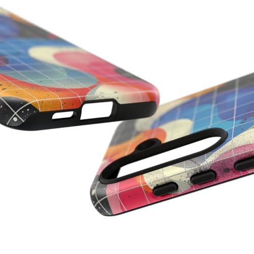 Coque Samsung S24 motif abstrait coloré rigide et mate anti-rayures - 3