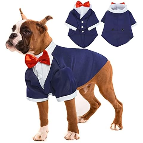 Kuoser Camisa para perro con corbata roja Cover