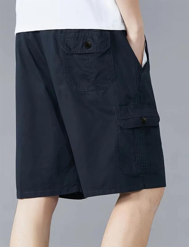 Image of Amazon Brand - INKAST Men Casual Cotton Shorts with Multiple Pockets Comfortable Breathable Fabric Stylish & Durable Design
