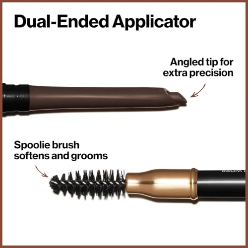 Image of REVLON Colorstay Brow Pencil, Sharpen Drawn & Defines Brows and Darken Hair, Dark Brown (Pack of 2)