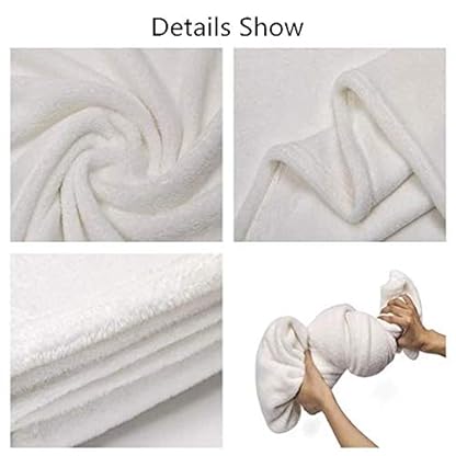 FANSU Kuscheldecke Flanell Decke, 3D Drucken Microfaser Flauschig Weich Warm Plüsch Wohndecke Fleece Tagesdecke Decke für Sofa und Bett (Grüner Wolf,75x95cm) – Bild 3