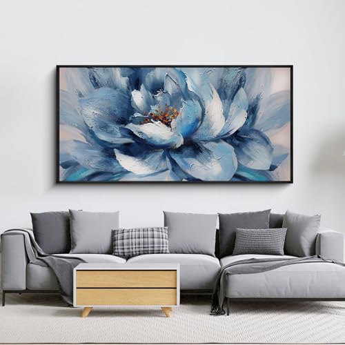 XLSJERST Large Flower Canvas Wall Art for Living Room -