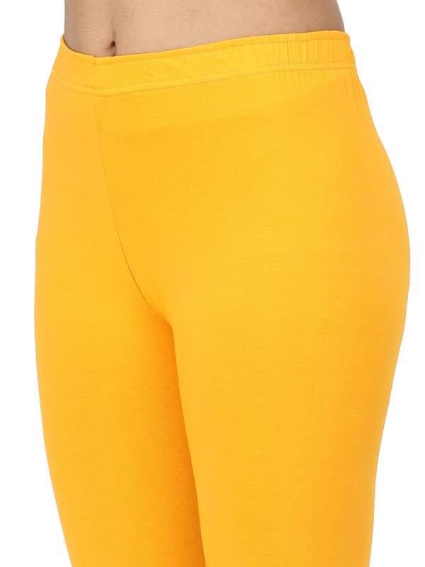 Image of Robinbosky Premium Stretchable Cotton Capri Legging for Women | Suitable for Formal wear & Casual wear | High-End Elastic Makes. The Leggings Squat Proof and Durable for Travel, Yoga, & Workout.