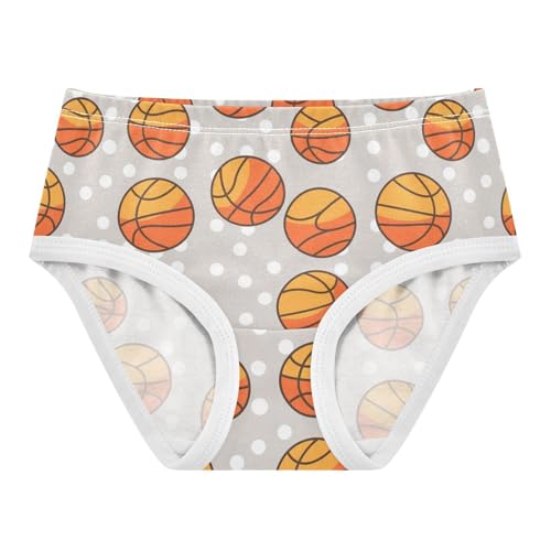 Wusikd Basketballs Girls' Underwear Cotton Girls Briefs Soft Toddler Underwear 2T